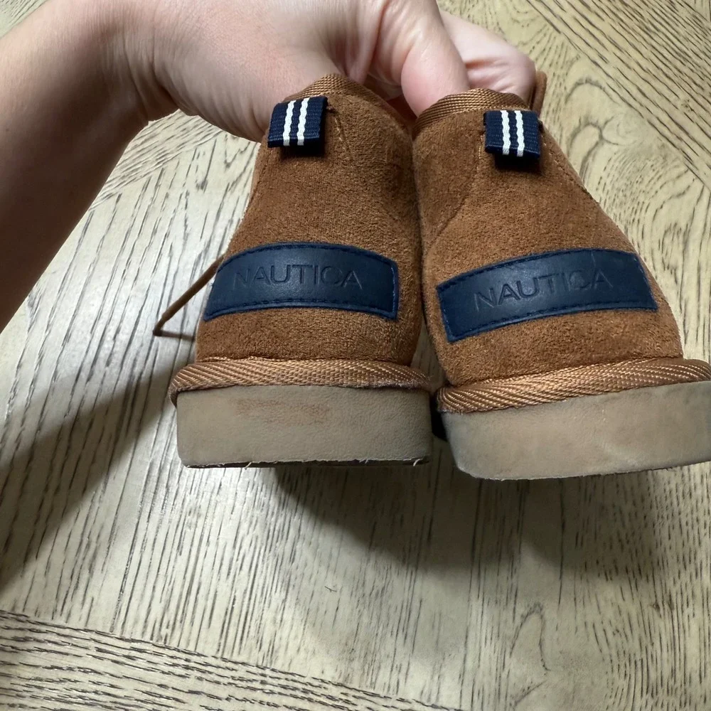 Nautica Size Kids 7‎ Dulverton Cold Weather Lace Up Boots Ankle Suede Sherpa